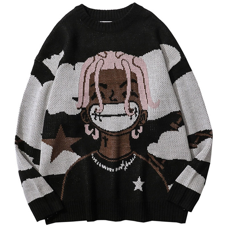 Unisex Knitted Anime Sweater